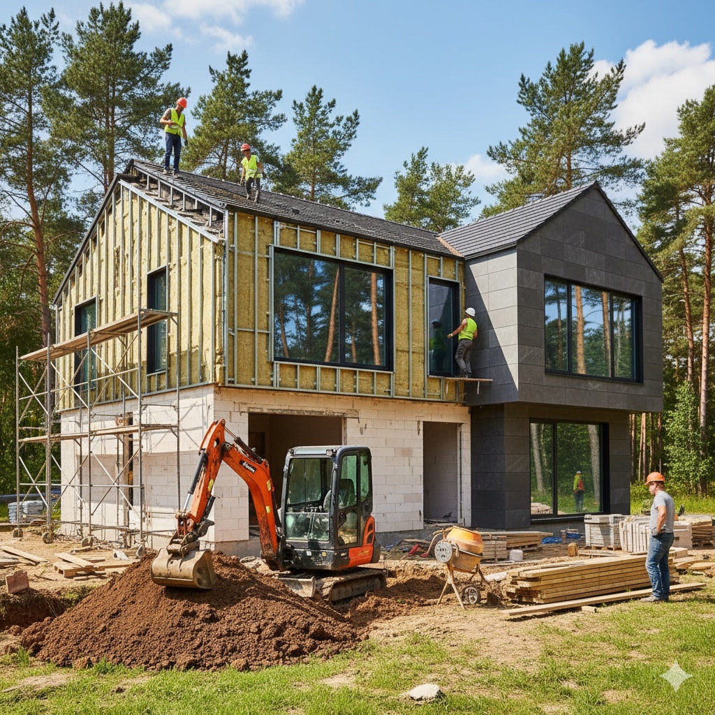 Строительство частных жилых домов